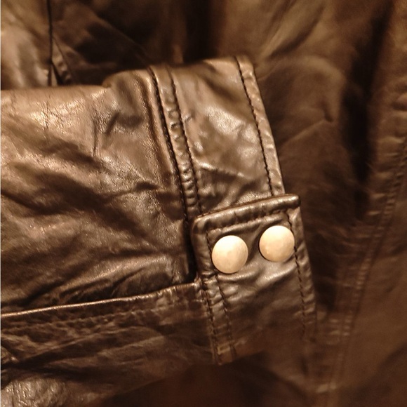 *GAP* Vintage Genuine Leather Women's Jacket - Picture 4 of 5